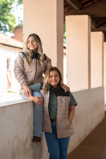 Jaqueta Femina Manga Removível duas Cores Mangalarga Marchador
