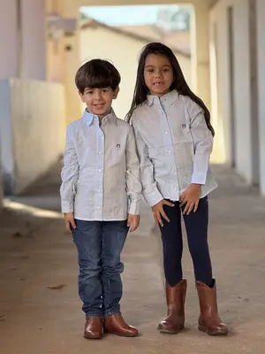 Camisa Infantil Linho Slub Mangalarga Marchador