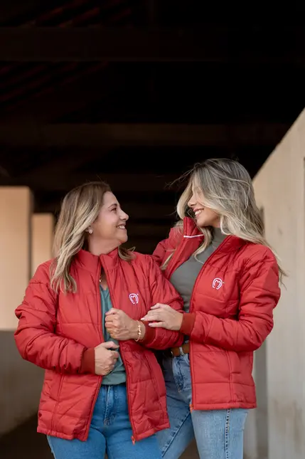 Jaqueta Feminina Cobre Logo Branca Mangalarga Marchador