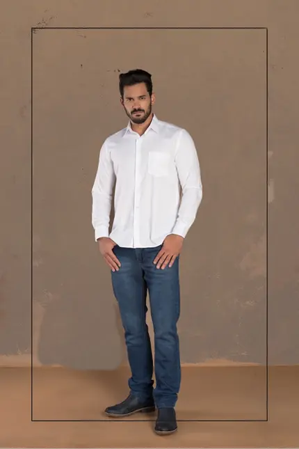 Camisa Masculina Lisa  67201 Mangalarga Marchador