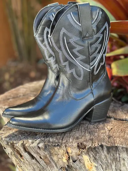 Bota Feminina Texana Cano Curto Mangalarga Marchador
