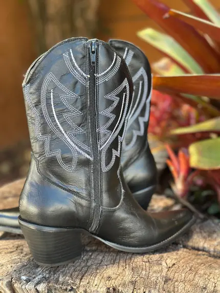 Bota Feminina Texana Cano Curto Mangalarga Marchador