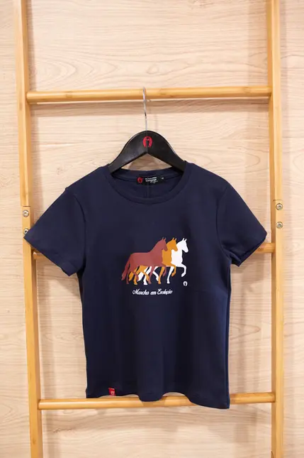 Blusa Infantil Suedine Gamp Trio Cavalo Mangalarga Marchador