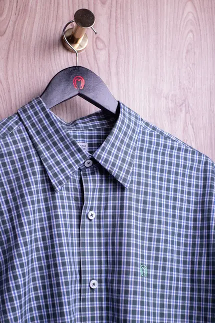 Camisa Masculina Tricoline Xadrez Mangalarga Marchador