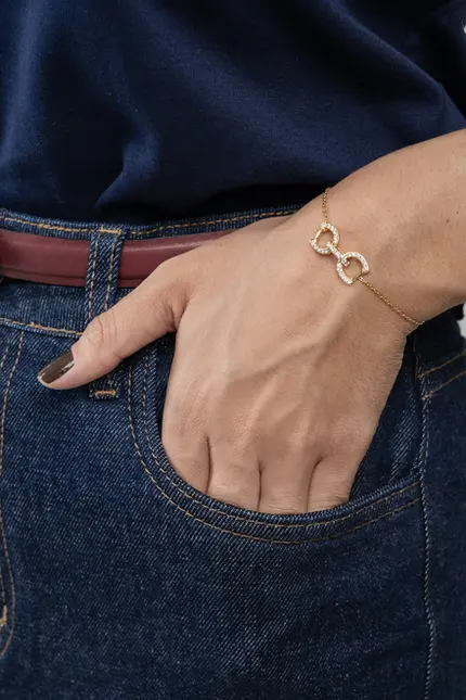 PULSEIRA BRIDÃO DELICADO CRAVEJADO