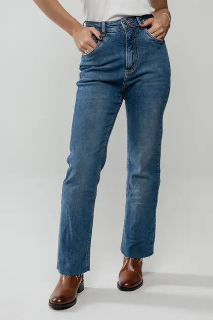 Calça Jeans Fem Reta Mari