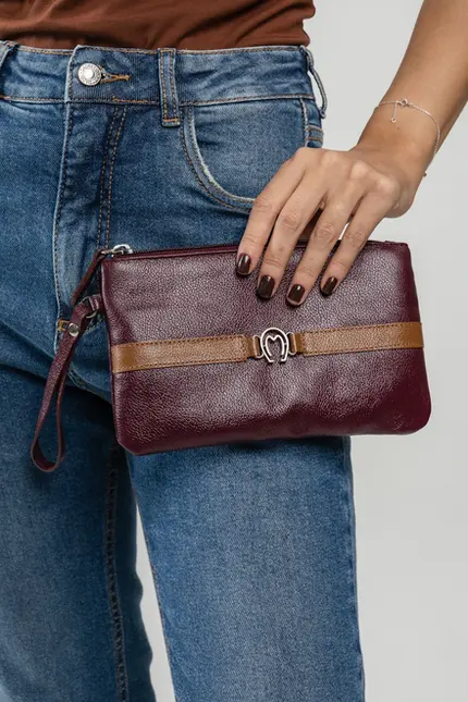 Necessaire Couro Bridão